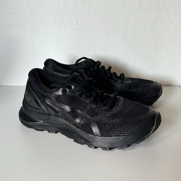 Asics Black Gel Nimbus 21 Sneakers - Picture 7 of 8